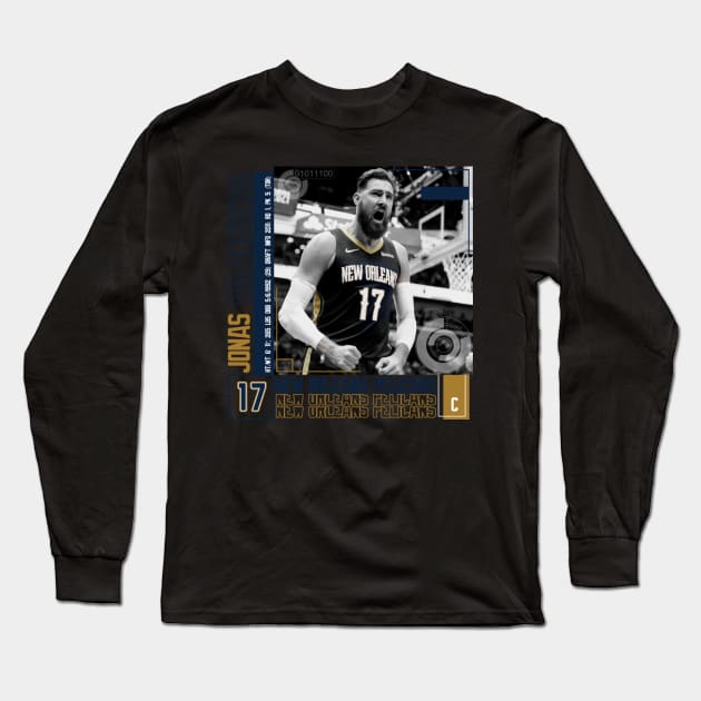 Jonas Valanciunas Paper Poster Long Sleeve T-Shirt by art.Hamdan